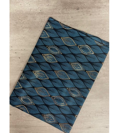Echarpe imprimés feuilles et détails lurex