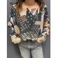 Top pull oversize imprimé patch peau de bête