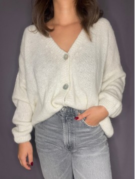 Veste en maille mohair