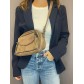 Sac porté travers effet python brillant avec zip et rabat
