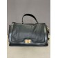 Sac porté main synthé bi matière avec bandouliere à motif