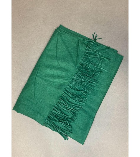 Echarpe unie avec franges