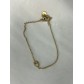 Bracelet Acier - Goutte et mini strass sur chaine fine 
