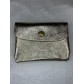 Portefeuille petit format métallisé rabat clou 