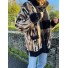Veste ouverte en poil ras tacheté et poches à l'avant 
