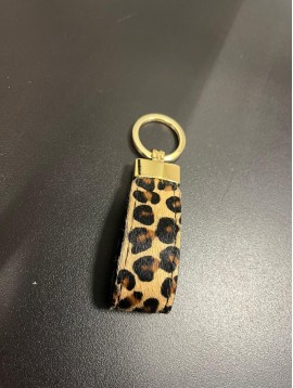 Porte clés - en peau avec motifs animaliers 