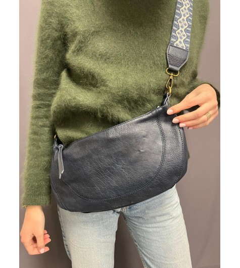 Sac porté travers en forme de lune