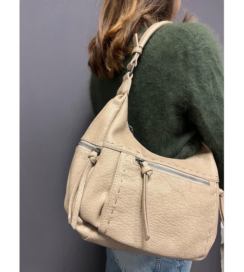 Sac porté épaule avec couture apparentent 