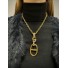 Collier Acier - Chaine avec grain de café en résines et en acier