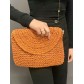 Sac porté travers ou main en paille avec lurex