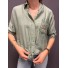 Chemise avec nœud et pochette avec fleur à sequin 