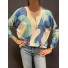 Top avec taches de couleurs et col lurex