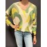 Top avec taches de couleurs et col lurex