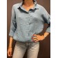 Top chemise style gaz de coton