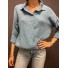 Top chemise style gaz de coton