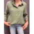 Top chemise style gaz de coton