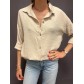 Top chemise style gaz de coton