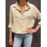 Top chemise style gaz de coton