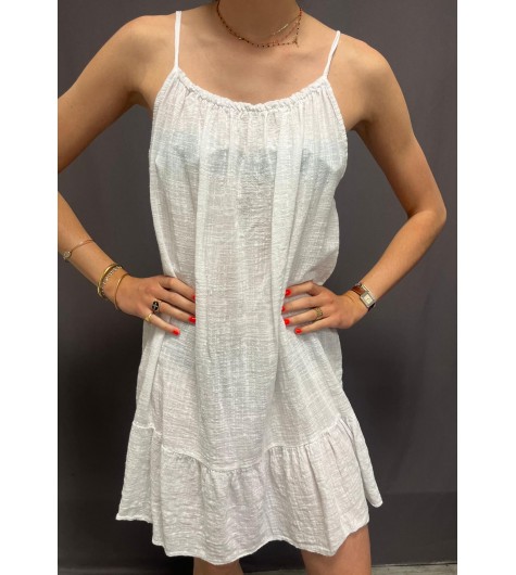 Robe courte en coton ample