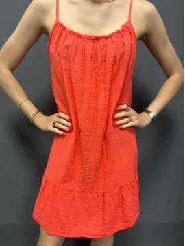 Robe courte en coton ample