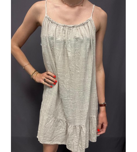 Robe courte en coton ample