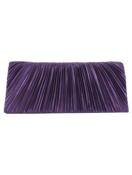 Clutch bag - Pleats satin.