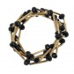 Bracelet - Multi-chains, faceted beads and tubes.