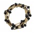 Bracelet - Multirangs, perles à facettes et tubes.