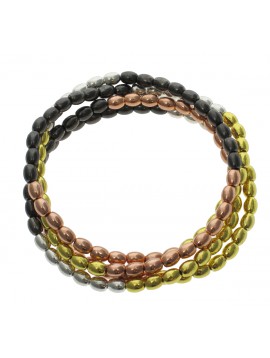 Bracelet - Multi-chains, rice style beads.