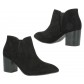 Anckle boots - Faux nubuck, plain colour .