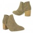 Anckle boots - Faux nubuck, plain colour .