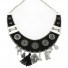 Collier - plastron avec gros strass.