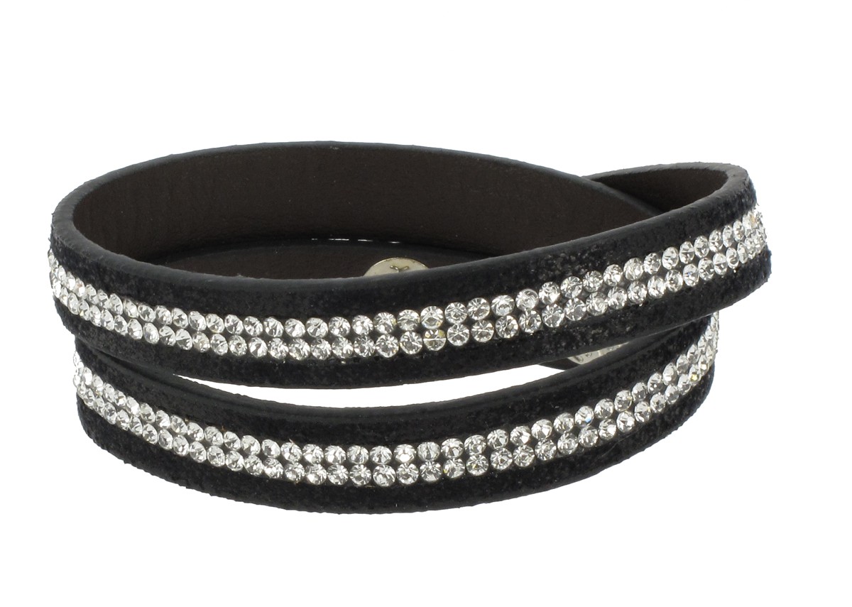 Bracelet - Double tour strass.