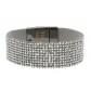 Bracelet - Large tout strass.