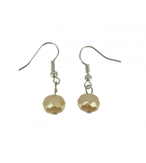 Earrings - Faceted bead.