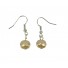 Earrings - Faceted bead.