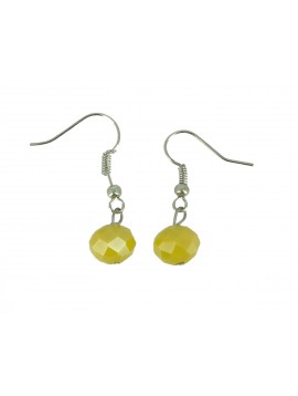 Earrings - Faceted bead.