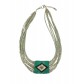Collier - Multi rangs de perles et motif losange.