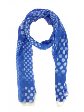 Scarf - Polka dots shading printed fabric.