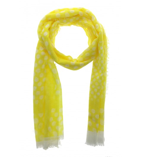 Scarf - Polka dots shading printed fabric.