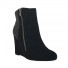 Ankle boots - High top wedge heels faux suede look and reptile ankle style.