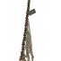 Collier Long - Chaîne en perles et franges de chaînes fines.