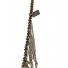 Long Necklace - Beads chain with thin chain tassels.