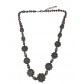 Long Necklace - Faceted beads spheres.