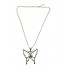 Long Necklace - Butterfly charm.