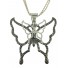 Long Necklace - Butterfly charm.