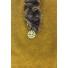 Scarf - Fleece with flounce and wooden button decoration.