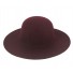 Wide brimmed - Felt like plain color.