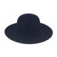 Wide brimmed - Felt like plain color.