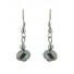 Earrings - Faceted bead charm.